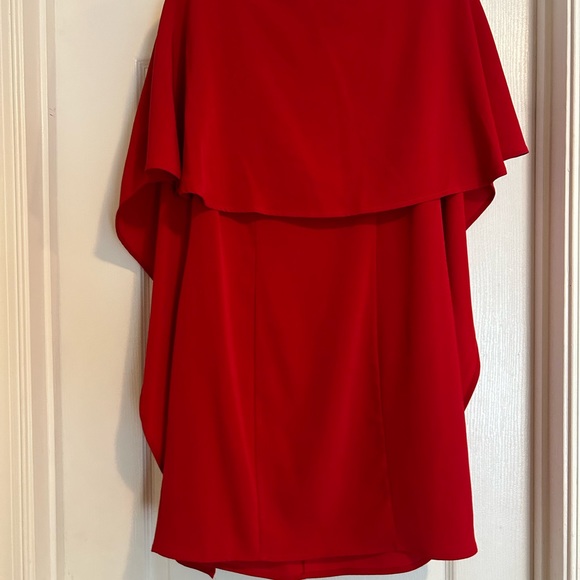 Red Gabrielle Union Party Dress - Picture 2 of 7